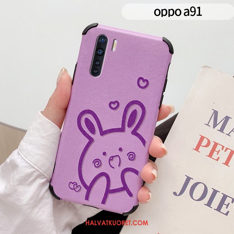 Oppo A91 Kuoret Murtumaton Yksinkertainen Pehmeä Neste, Oppo A91 Kuori Kohokuviointi Ihana