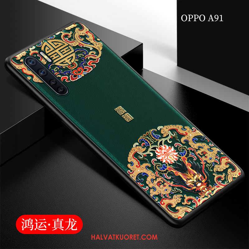 Oppo A91 Kuoret Net Red All Inclusive Puhelimen, Oppo A91 Kuori Nahka Tide-brändi