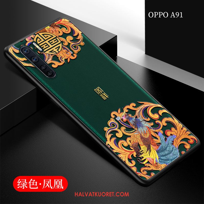 Oppo A91 Kuoret Net Red All Inclusive Puhelimen, Oppo A91 Kuori Nahka Tide-brändi