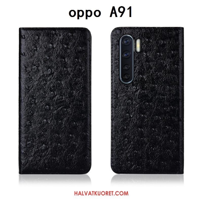 Oppo A91 Kuoret Pehmeä Neste Kotelo Silikoni, Oppo A91 Kuori All Inclusive Musta