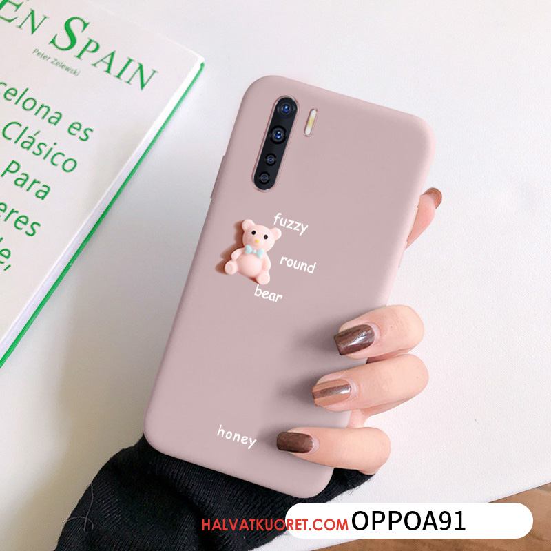 Oppo A91 Kuoret Puhelimen Net Red Silikoni, Oppo A91 Kuori Ohut Luova