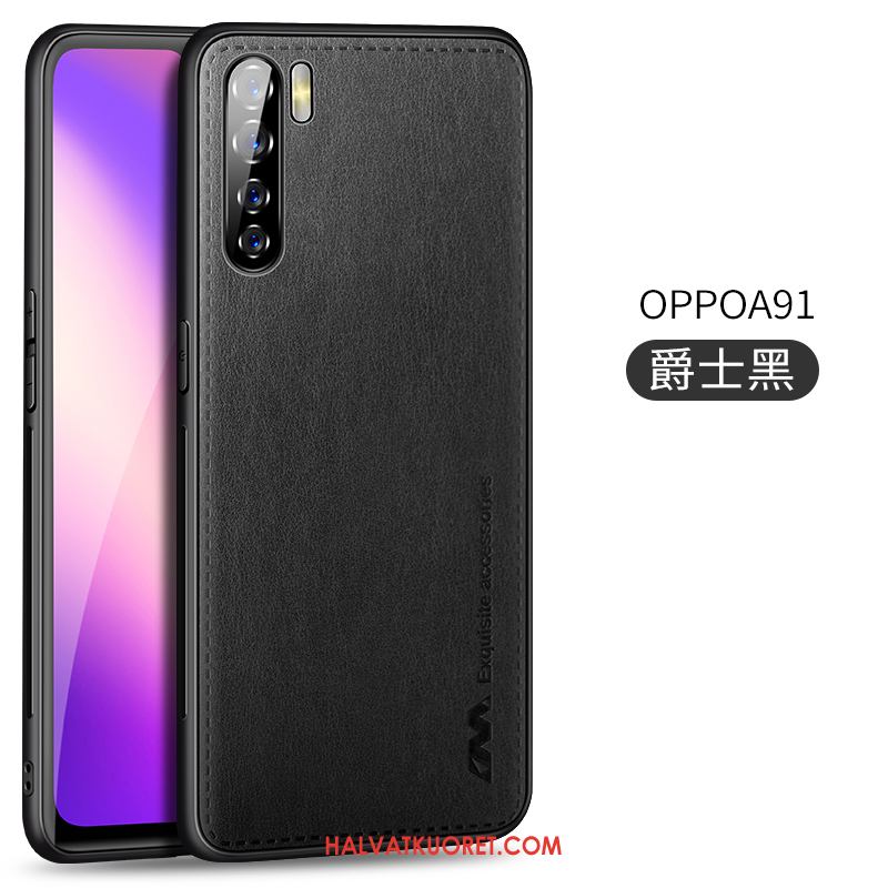 Oppo A91 Kuoret Silikoni Ultra Magneettinen, Oppo A91 Kuori Kotelo Nahkakotelo Braun