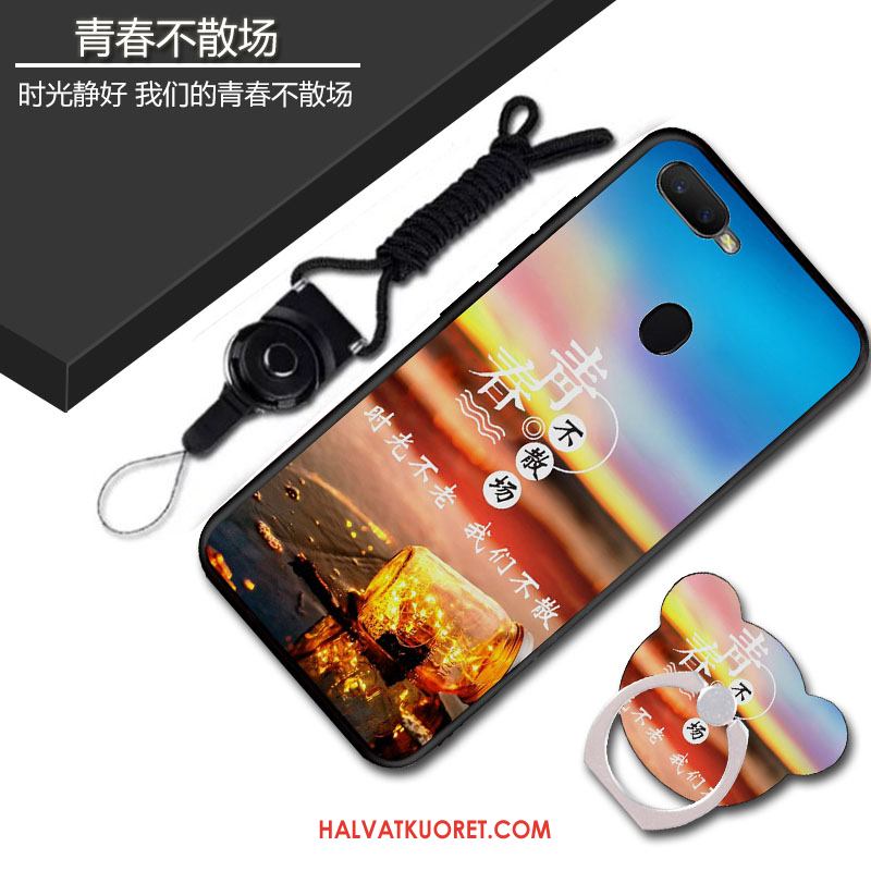 Oppo Ax7 Kuoret Pehmeä Neste Sininen Sarjakuva, Oppo Ax7 Kuori Suojaus Kotelo