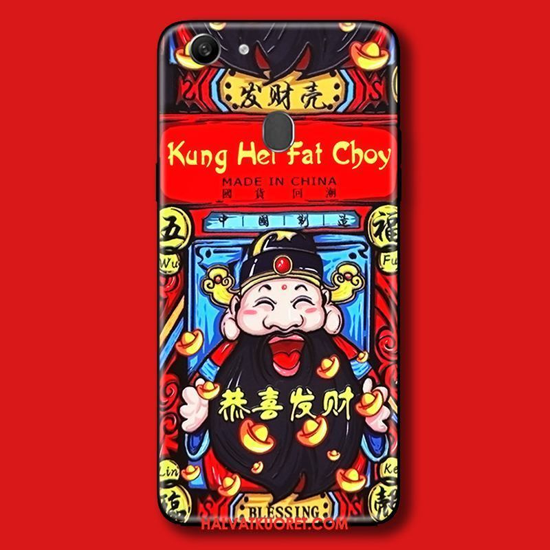 Oppo F5 Youth Kuoret Pesty Suede Punainen Kotelo, Oppo F5 Youth Kuori Ihana Silikoni