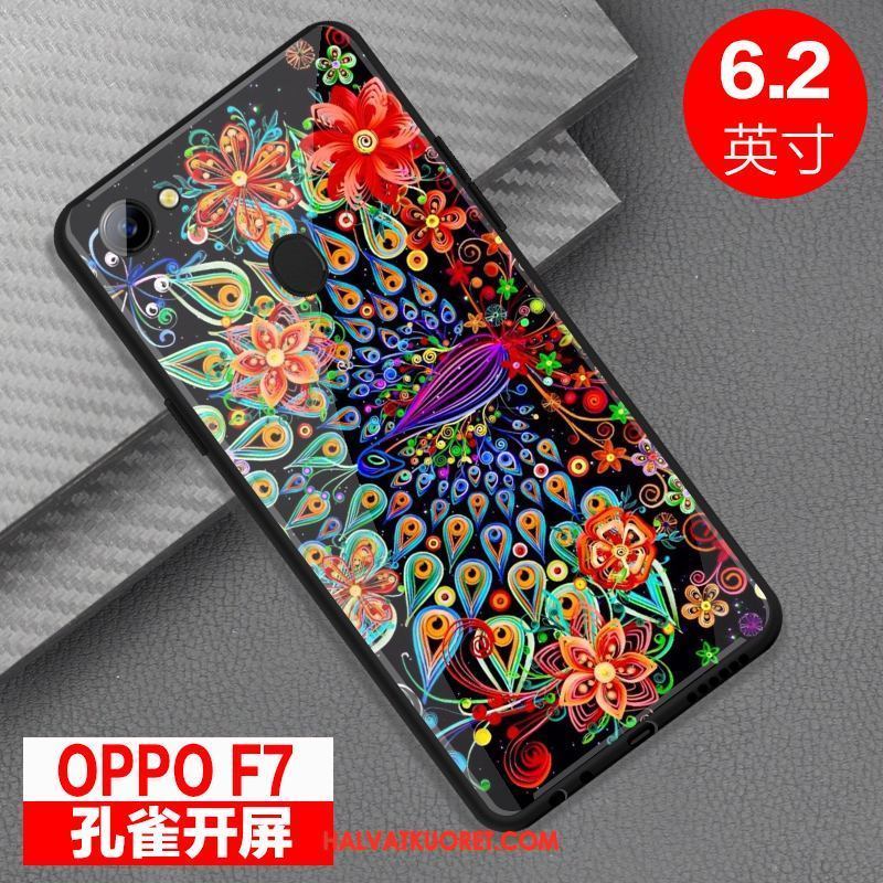 Oppo F7 Kuoret Murtumaton Suojaus Persoonallisuus, Oppo F7 Kuori Peili Punainen