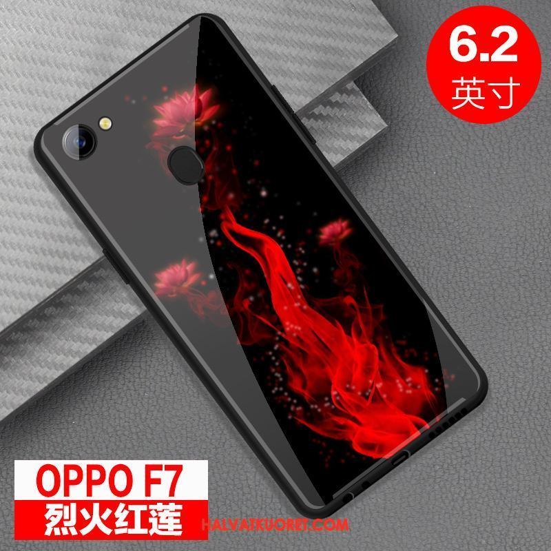 Oppo F7 Kuoret Murtumaton Suojaus Persoonallisuus, Oppo F7 Kuori Peili Punainen