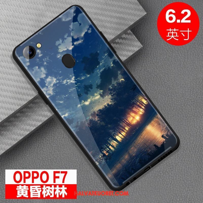 Oppo F7 Kuoret Murtumaton Suojaus Persoonallisuus, Oppo F7 Kuori Peili Punainen