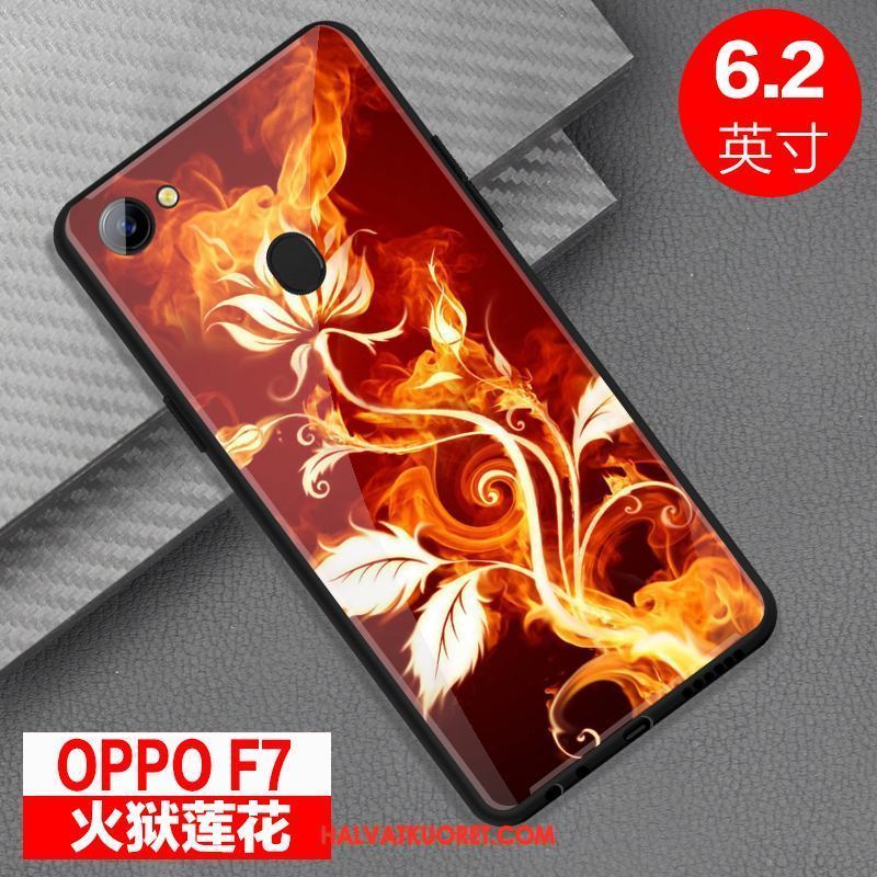 Oppo F7 Kuoret Murtumaton Suojaus Persoonallisuus, Oppo F7 Kuori Peili Punainen