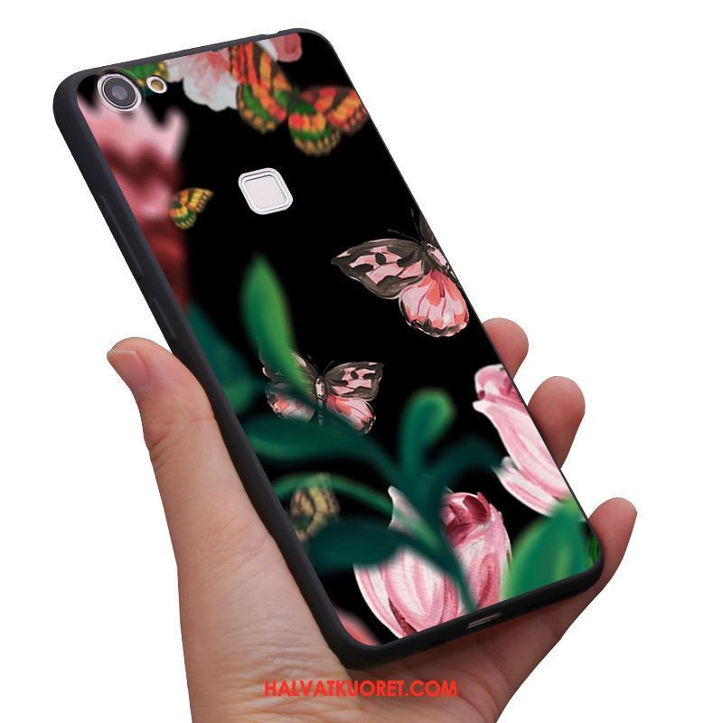 Oppo F7 Kuoret Pieni Taide Suojaus, Oppo F7 Kuori Musta