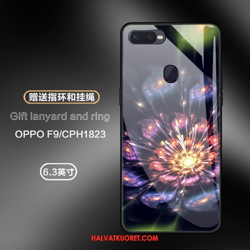 Oppo F9 Kuoret Kuvio Murtumaton Lasi, Oppo F9 Kuori Trendi Kotelo