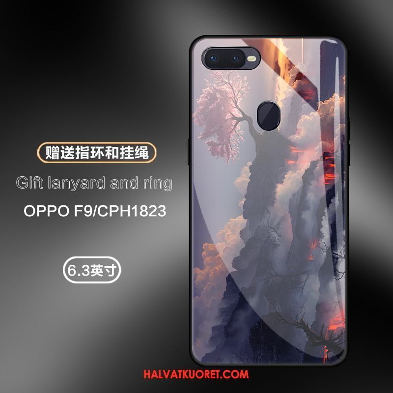 Oppo F9 Kuoret Kuvio Murtumaton Lasi, Oppo F9 Kuori Trendi Kotelo