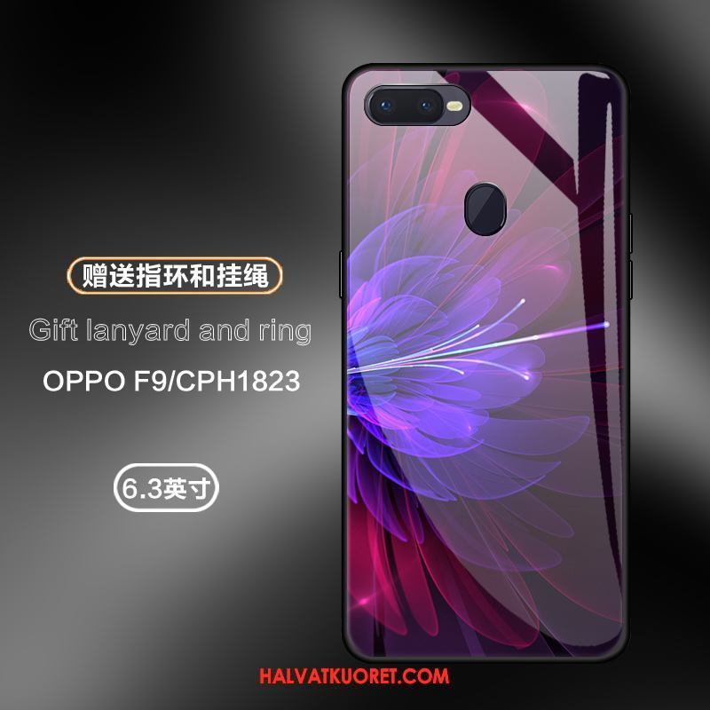 Oppo F9 Kuoret Kuvio Murtumaton Lasi, Oppo F9 Kuori Trendi Kotelo