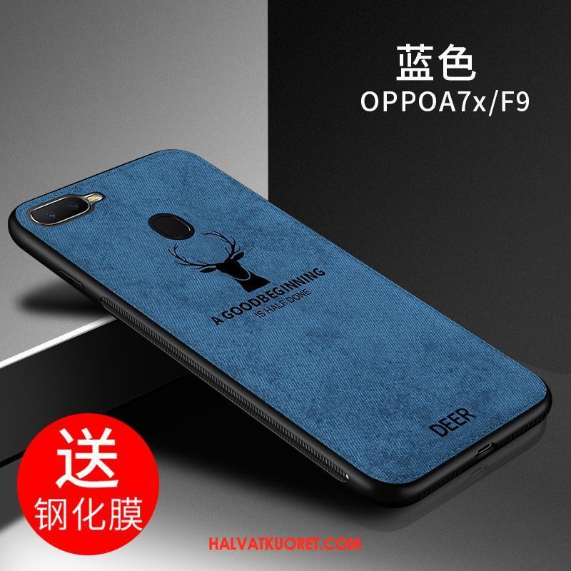 Oppo F9 Kuoret Murtumaton Trendi Silikoni, Oppo F9 Kuori Musta Tide-brändi