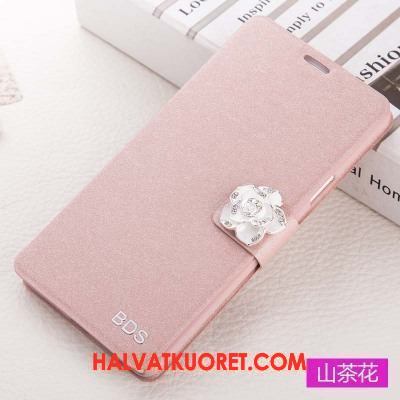 Oppo F9 Kuoret Puhelimen Simpukka Suojaus, Oppo F9 Kuori Sininen Nahkakotelo
