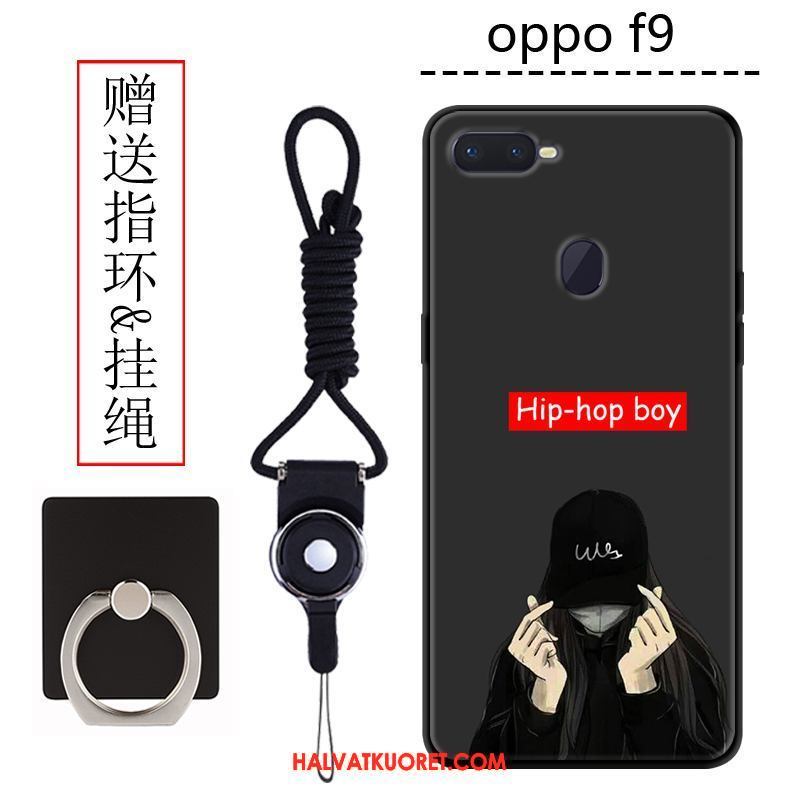 Oppo F9 Kuoret Sarjakuva Kotelo Puhelimen, Oppo F9 Kuori Murtumaton Pesty Suede