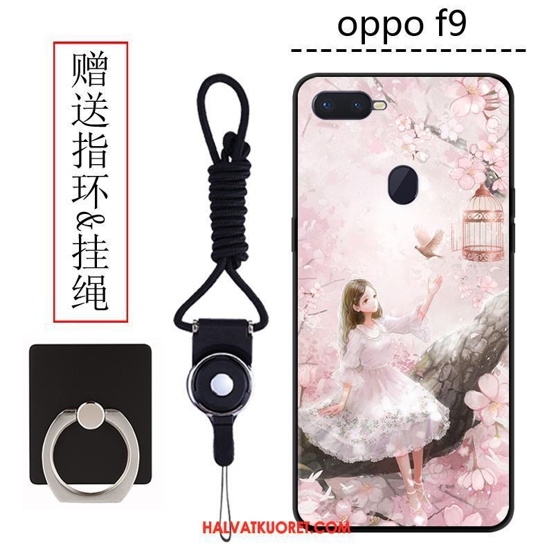 Oppo F9 Kuoret Sarjakuva Kotelo Puhelimen, Oppo F9 Kuori Murtumaton Pesty Suede