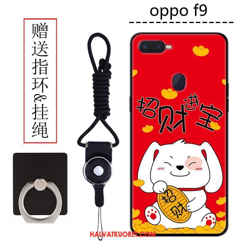 Oppo F9 Kuoret Sarjakuva Kotelo Puhelimen, Oppo F9 Kuori Murtumaton Pesty Suede