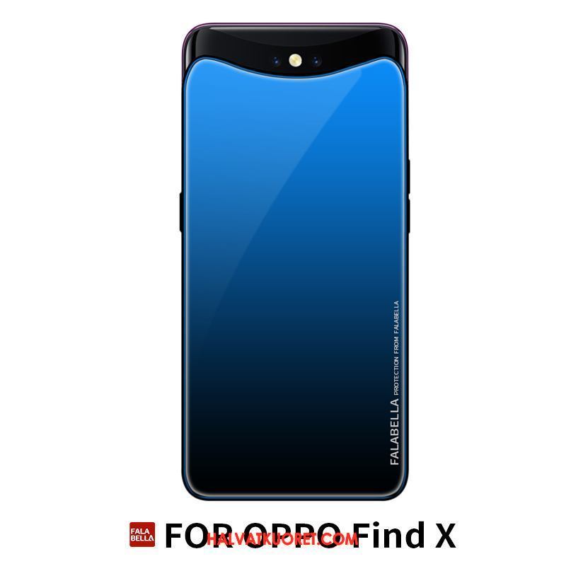 Oppo Find X Kuoret All Inclusive Simpukka Tummansininen, Oppo Find X Kuori Puhelimen Suojaus