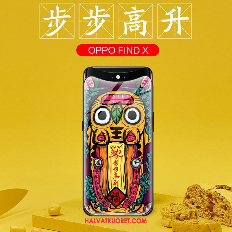 Oppo Find X Kuoret Lasi All Inclusive Suojaus, Oppo Find X Kuori Puhelimen Net Red