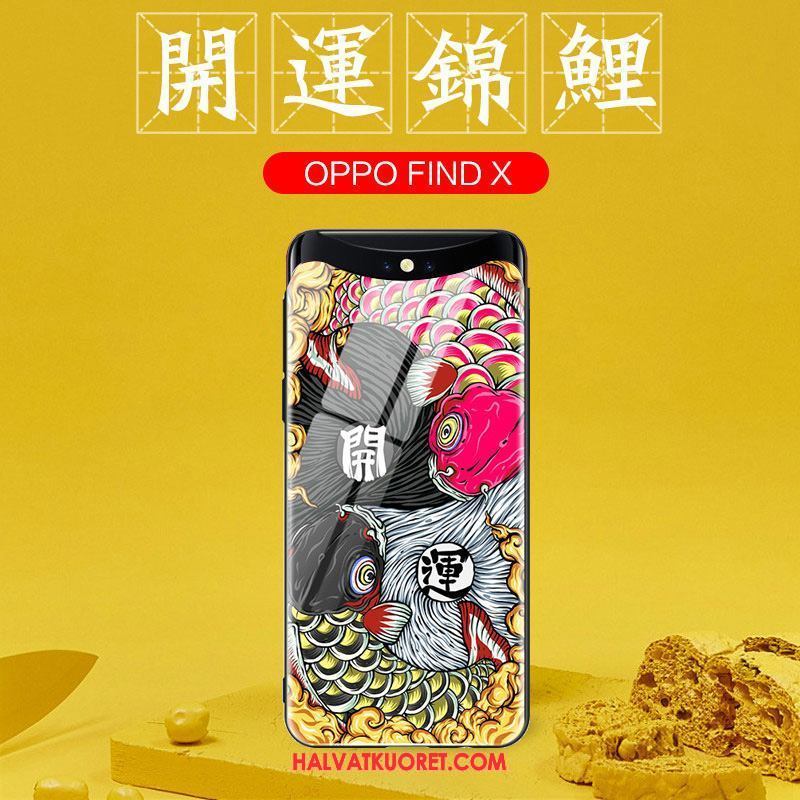 Oppo Find X Kuoret Lasi All Inclusive Suojaus, Oppo Find X Kuori Puhelimen Net Red