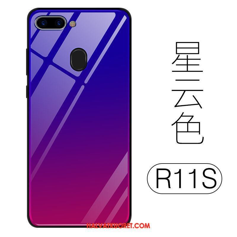 Oppo R11s Kuoret All Inclusive Murtumaton Lasi, Oppo R11s Kuori Silikoni Pu