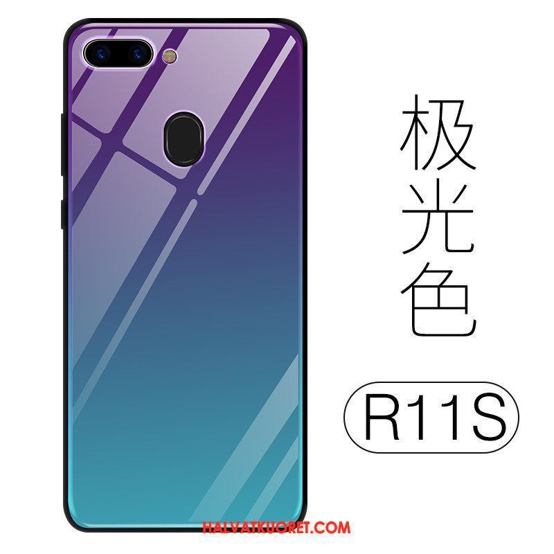 Oppo R11s Kuoret All Inclusive Murtumaton Lasi, Oppo R11s Kuori Silikoni Pu