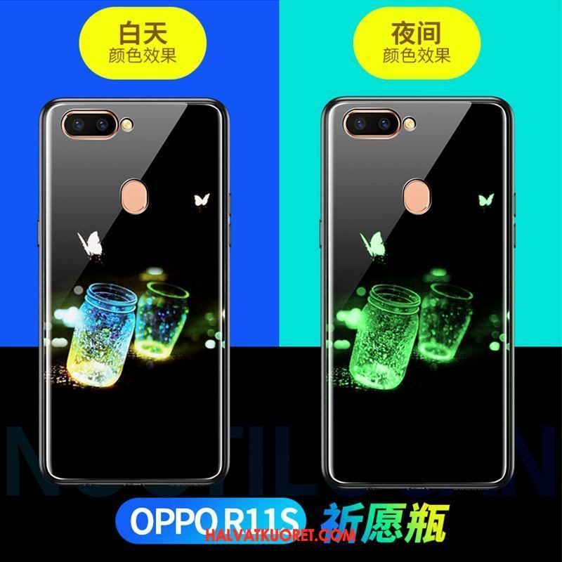 Oppo R11s Kuoret Kirkas Lasi, Oppo R11s Kuori Puhelimen Musta