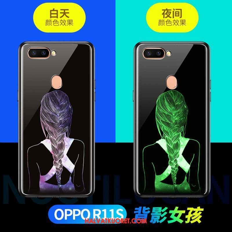 Oppo R11s Kuoret Kirkas Lasi, Oppo R11s Kuori Puhelimen Musta