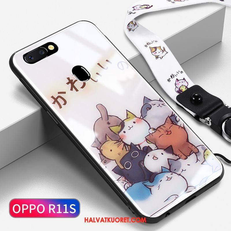 Oppo R11s Kuoret Ohut Lasi Net Red, Oppo R11s Kuori Sarjakuva