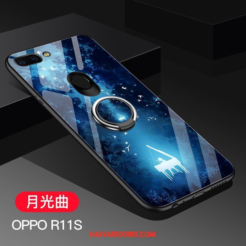 Oppo R11s Kuoret Silikoni Trendi Kotelo, Oppo R11s Kuori Tummansininen