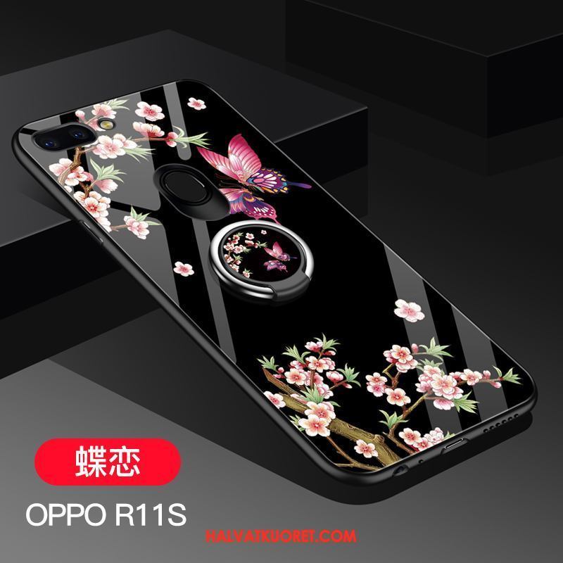 Oppo R11s Kuoret Silikoni Trendi Kotelo, Oppo R11s Kuori Tummansininen