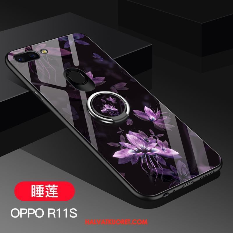 Oppo R11s Kuoret Silikoni Trendi Kotelo, Oppo R11s Kuori Tummansininen