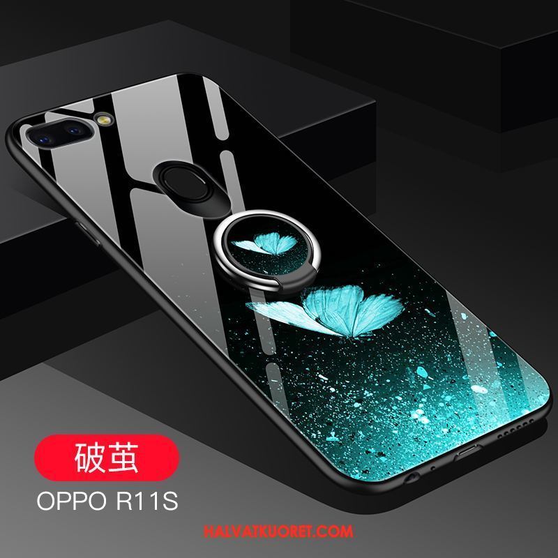 Oppo R11s Kuoret Silikoni Trendi Kotelo, Oppo R11s Kuori Tummansininen