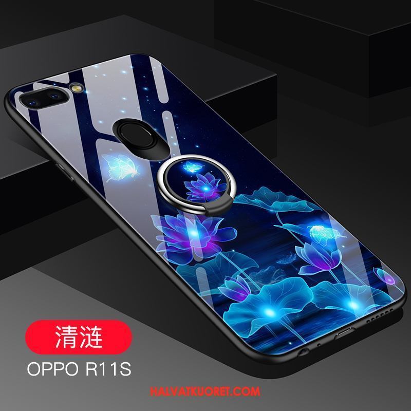 Oppo R11s Kuoret Silikoni Trendi Kotelo, Oppo R11s Kuori Tummansininen