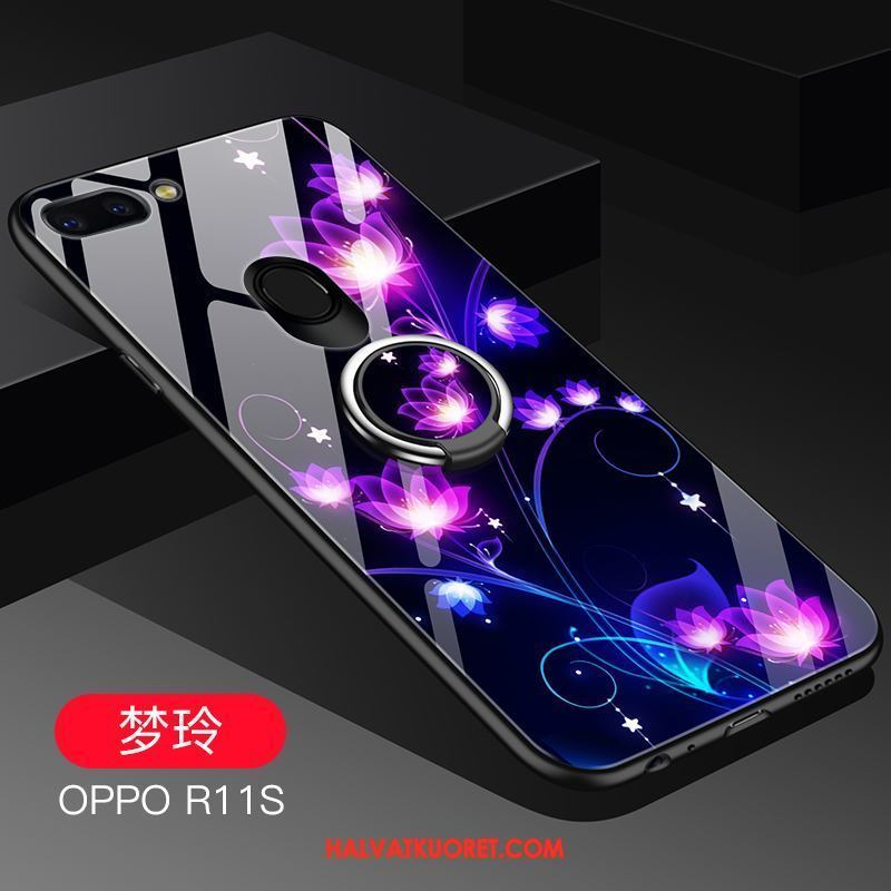 Oppo R11s Kuoret Silikoni Trendi Kotelo, Oppo R11s Kuori Tummansininen