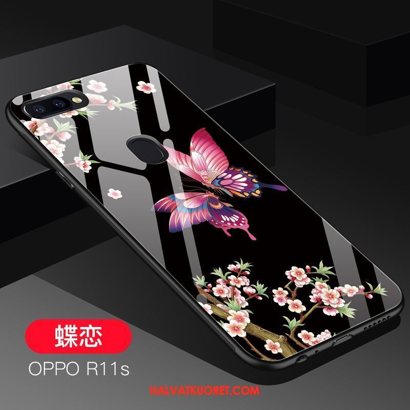 Oppo R11s Kuoret Trendi Lasi Pehmeä Neste, Oppo R11s Kuori Net Red