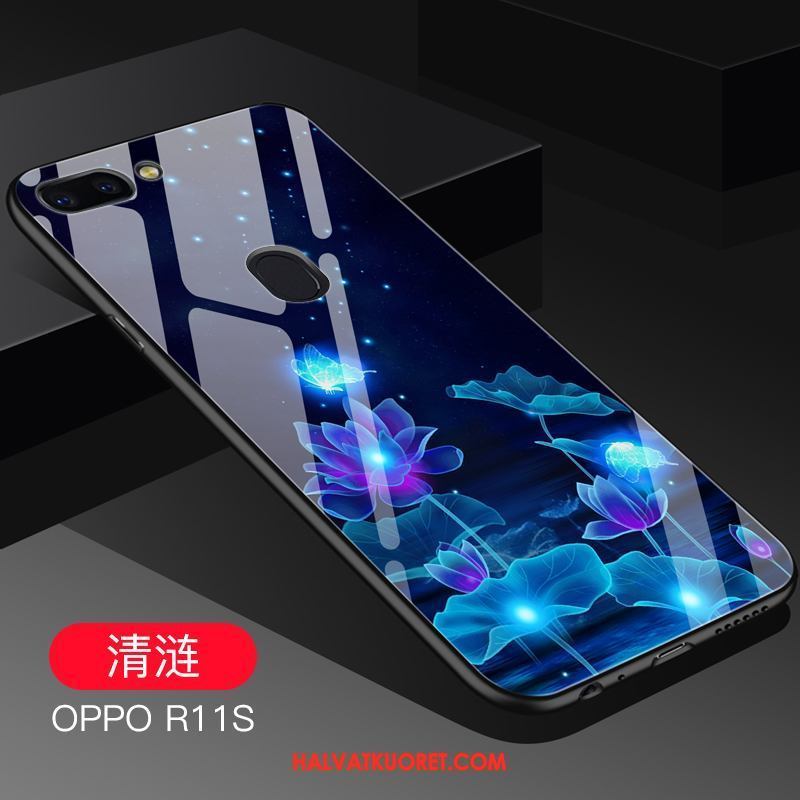 Oppo R11s Kuoret Trendi Lasi Pehmeä Neste, Oppo R11s Kuori Net Red