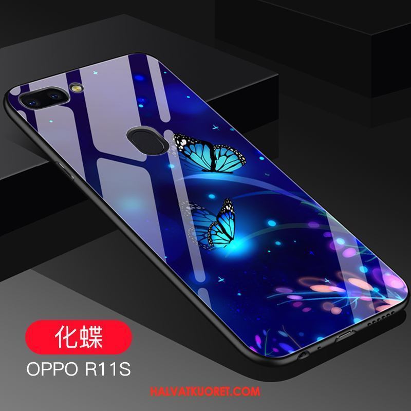 Oppo R11s Kuoret Trendi Lasi Pehmeä Neste, Oppo R11s Kuori Net Red