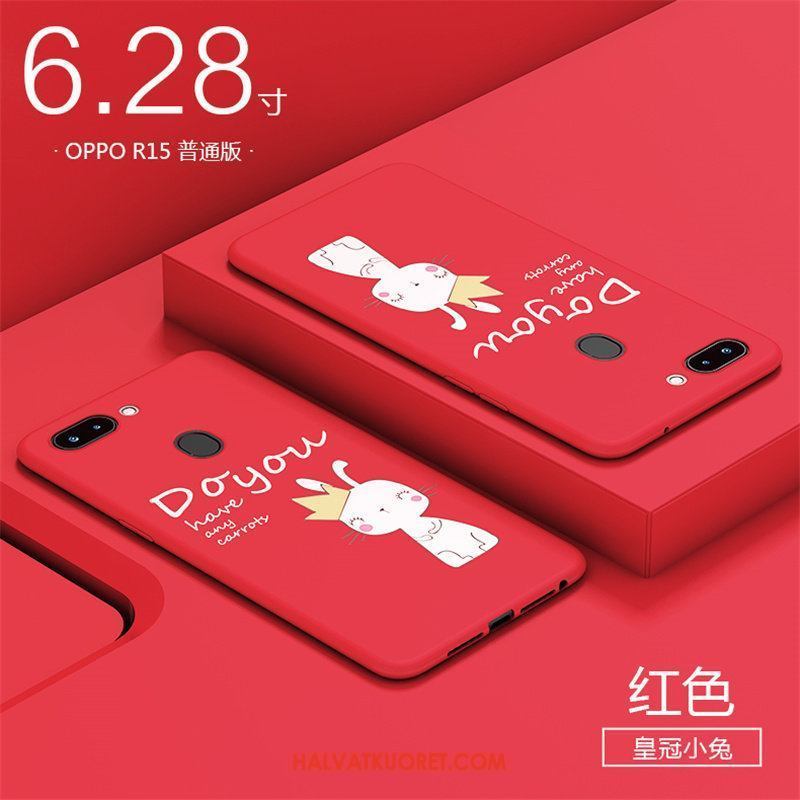 Oppo R15 Kuoret Pehmeä Neste Sininen, Oppo R15 Kuori Kotelo Murtumaton