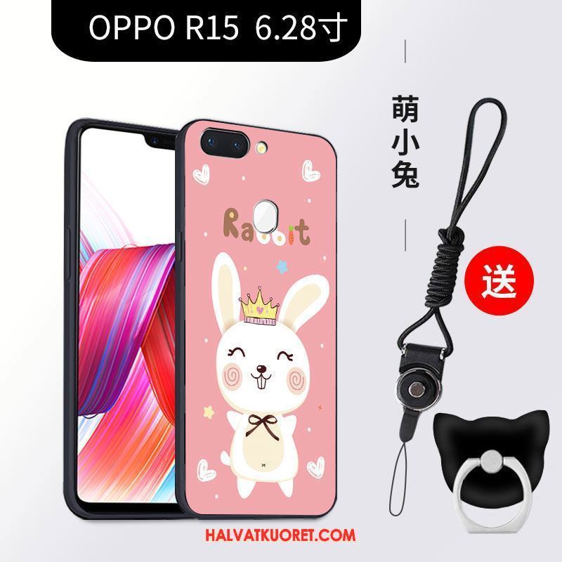 Oppo R15 Kuoret Persoonallisuus Suojaus All Inclusive, Oppo R15 Kuori Sarjakuva Musta