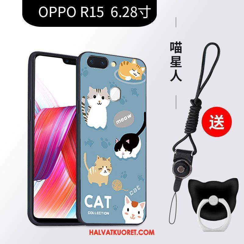 Oppo R15 Kuoret Persoonallisuus Suojaus All Inclusive, Oppo R15 Kuori Sarjakuva Musta