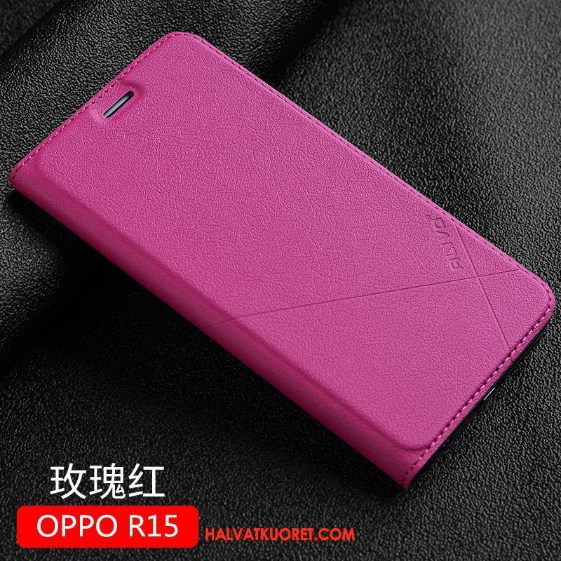 Oppo R15 Kuoret Puhelimen Nahkakotelo, Oppo R15 Kuori Uusi Simpukka