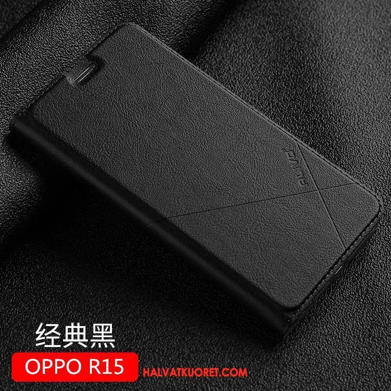 Oppo R15 Kuoret Puhelimen Nahkakotelo, Oppo R15 Kuori Uusi Simpukka