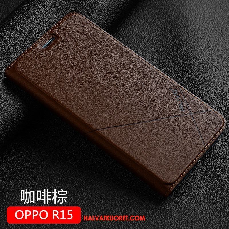 Oppo R15 Kuoret Puhelimen Nahkakotelo, Oppo R15 Kuori Uusi Simpukka