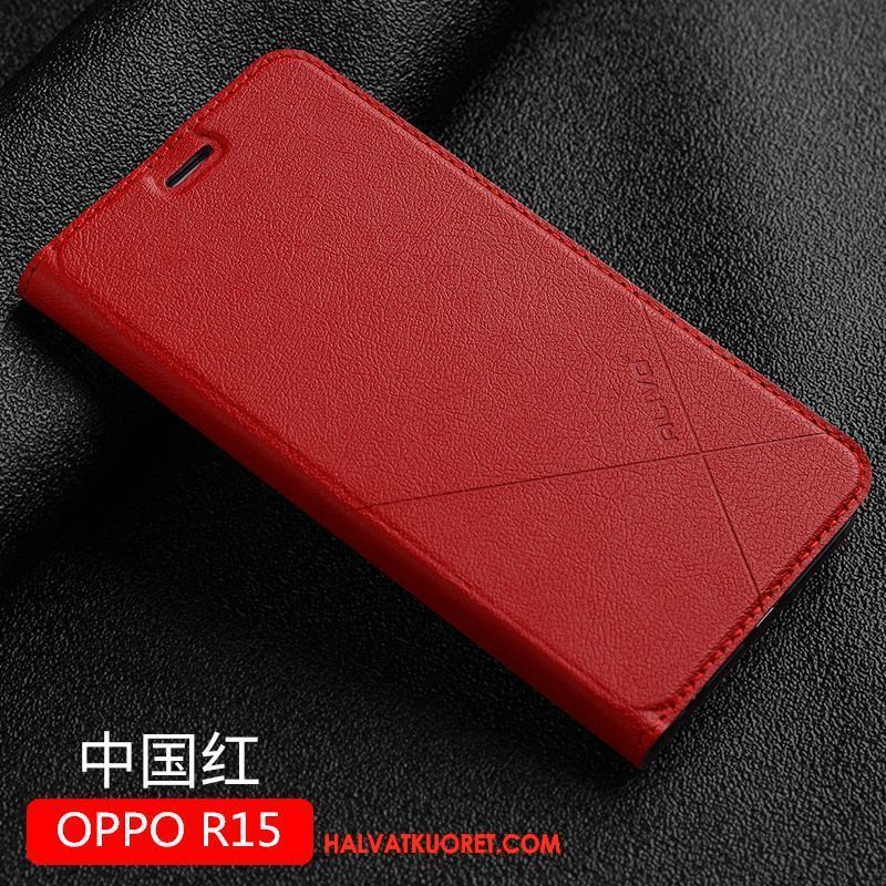 Oppo R15 Kuoret Puhelimen Nahkakotelo, Oppo R15 Kuori Uusi Simpukka