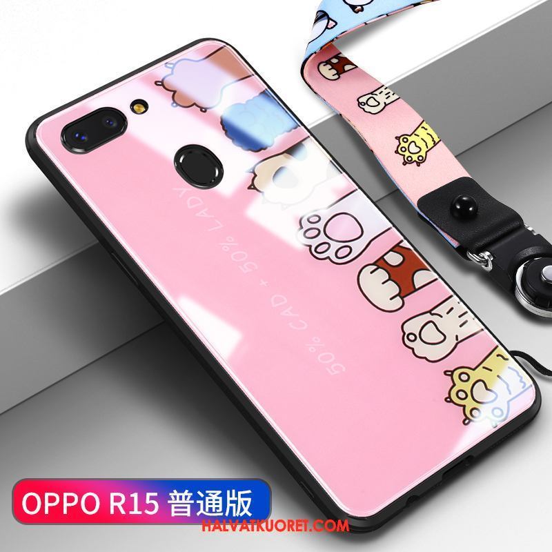 Oppo R15 Kuoret Ripustettavat Koristeet Trendi Violetti, Oppo R15 Kuori Luova Lasi