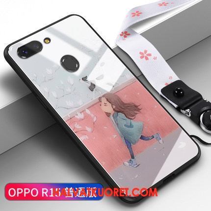 Oppo R15 Kuoret Ripustettavat Koristeet Trendi Violetti, Oppo R15 Kuori Luova Lasi