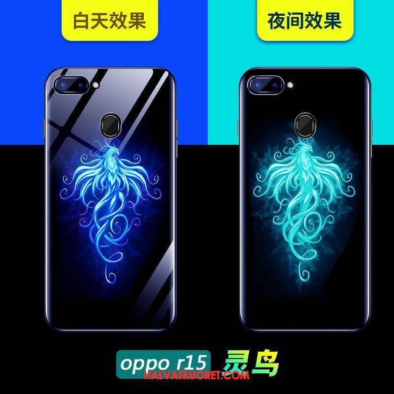 Oppo R15 Kuoret Tähti Lasi Murtumaton, Oppo R15 Kuori All Inclusive Musta