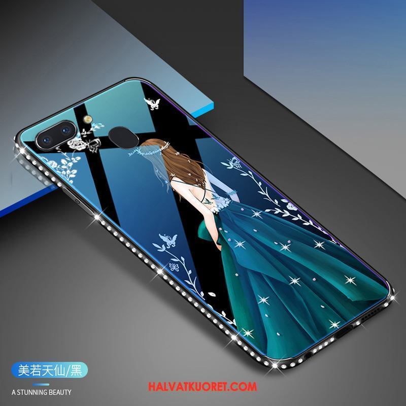 Oppo R15 Pro Kuoret Karkaisu Lasi Valkoinen, Oppo R15 Pro Kuori Puhelimen