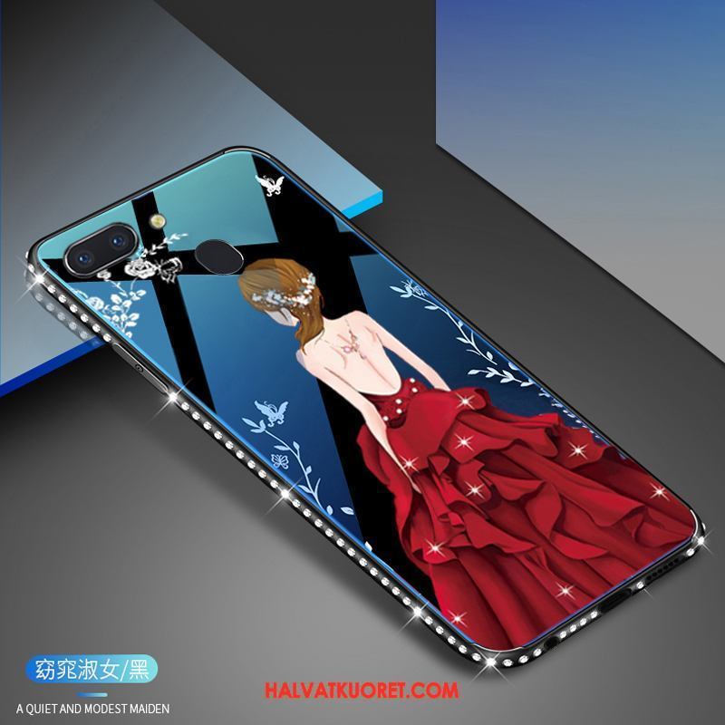 Oppo R15 Pro Kuoret Karkaisu Lasi Valkoinen, Oppo R15 Pro Kuori Puhelimen